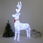 Фигура светодиодная «Оленёнок из сказки» 67*23*120 см, 150 ламп LED, авторежим, 220V, Белый