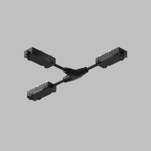 TR2115-BK Гибкий Т-образный, электрический коннектор трека SMART, черный