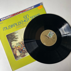 Винтажная виниловая пластинка LP W. A. Mozart Моцарт, J. Haydn Гайдн, F. Danzi Ф. Данци, Ein Musikalischer Spass Музыкальная Шутка (Германия 1974)