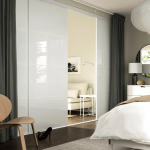 Пара рам раздвижных дверей - SKYTTA/ FARVIK IKEA/ СКЮТТА/ ФЭРВИК ИКЕА, 351х240 см, белый