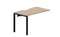 стол Strike 1180х680х750мм (с эргономичным вырезом) - приставной элемент