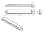 Фонарь задний Fristom FT-340 LED 3-функциональный 12В/24B