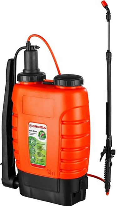 GRINDA KS-15, 15 л, с телескопическим удлинителем, ранцевый опрыскиватель (425216)