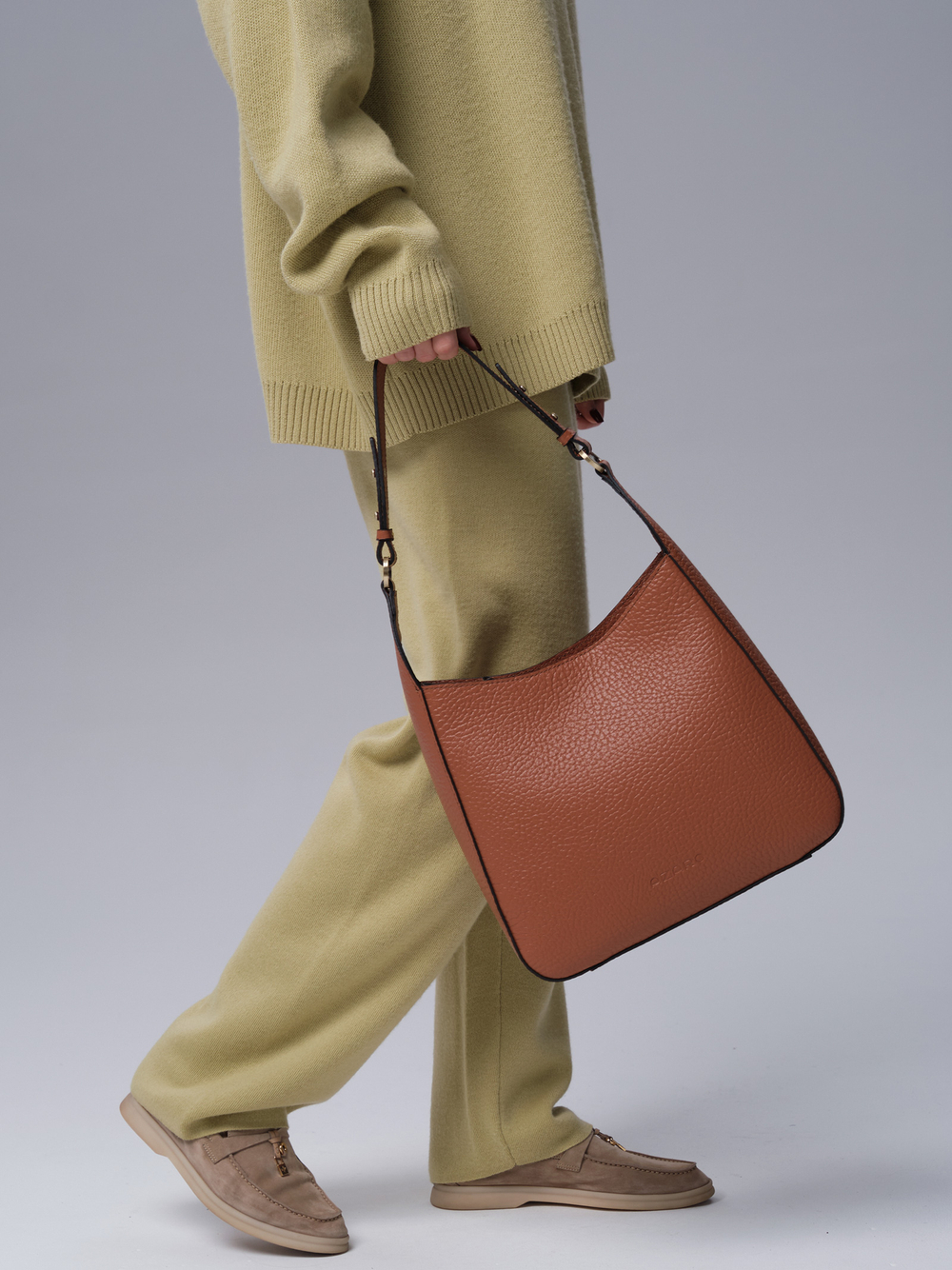 Кожаная сумка Azaro 31027 коричневый камень