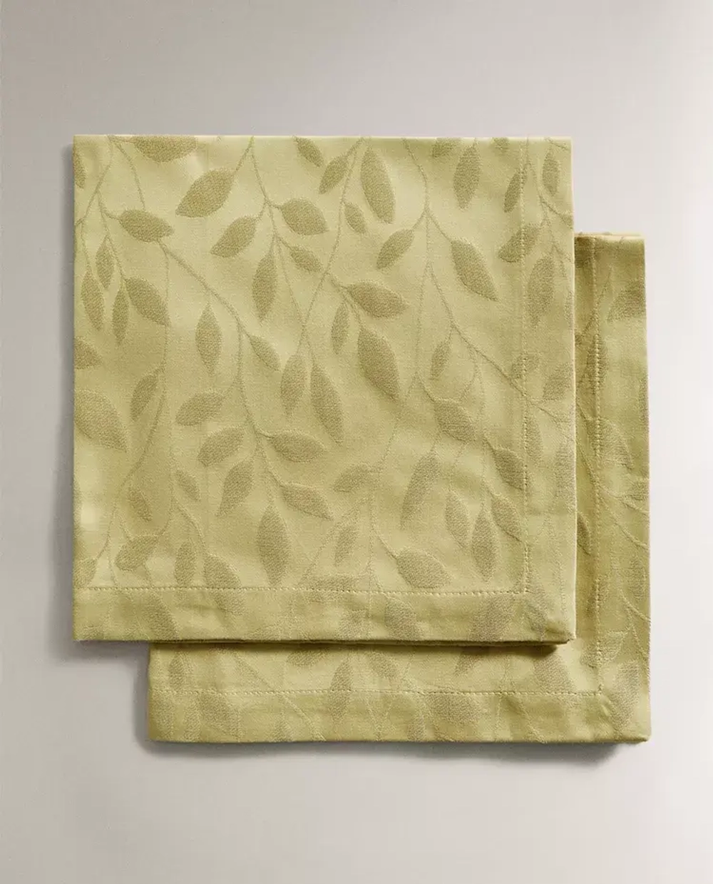 ZARA HOME ЖАККАРДОВАЯ САЛФЕТКА (НАБОР ИЗ 2 ШТ.), ЗЕЛЕНЫЙ