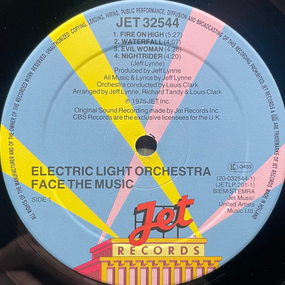 Electric Light Orchestra ‎– Face The Music (Голландия)