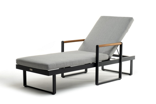 Шезлонг из алюминия МАЯ темный графит