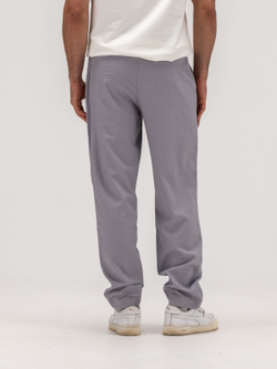 Джоггеры льняные. Грей