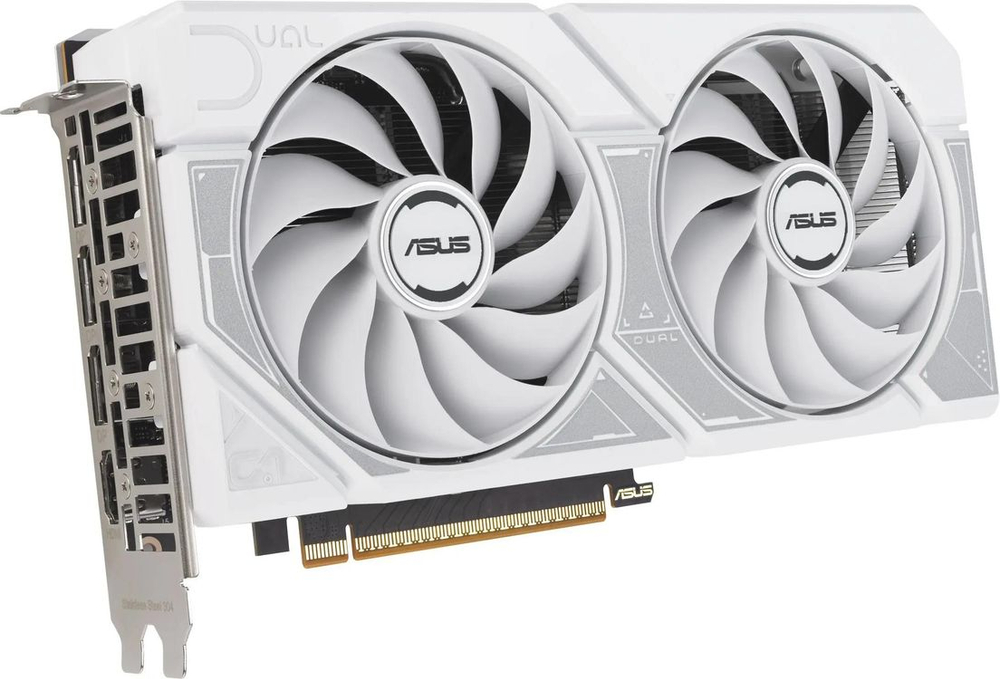 Видеокарта ASUS NVIDIA  GeForce RTX 5060 DUAL-RTX5060-O8G-WHITE 8ГБ Dual, GDDR7, OC,  Ret