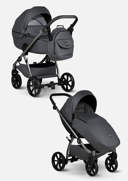 Tutis Коляска 2 в 1 UNO 5+ Leather Licorice