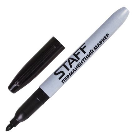 Маркер перманентный 2мм, Staff, чёрный