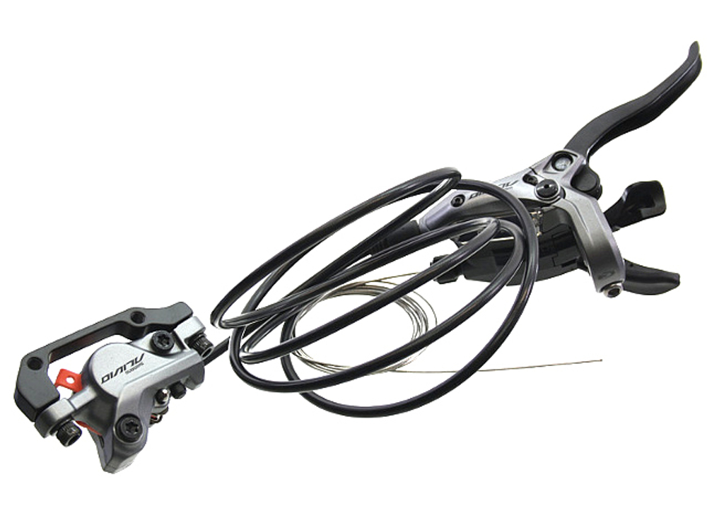 Тормоз диск. с шифтером Shimano Alivio, ST-M4050(лев 3ск.)/BR-M4050(пер.), пласт. кол., 1000мм