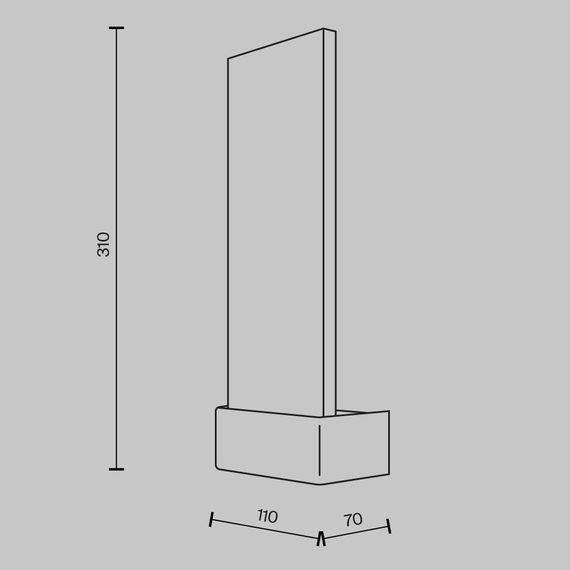 Настенный светильник (бра) Maytoni MOD318WL-L3CH3K
