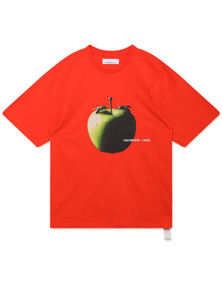 Мужская Футболка Oversize Apple Print