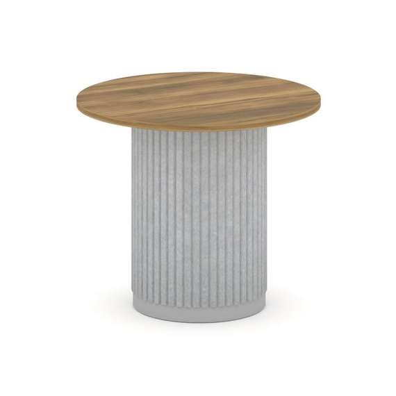 Felto Стол переговорный круглый D=900 PR.C.SPRG-004.D Сандал Янтарный/Металл Серый/Зимний Лес 900*90