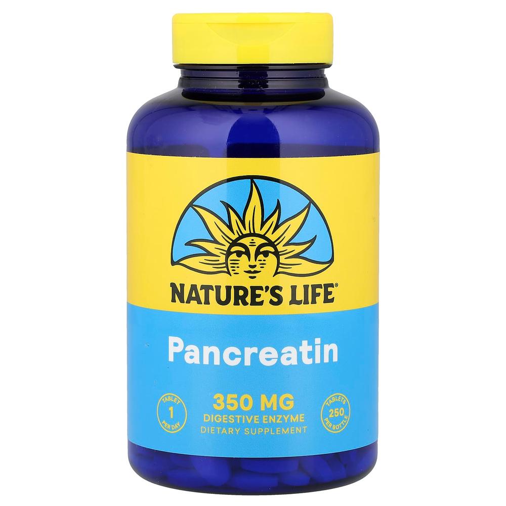 Nature's Life, панкреатин, 250 таблеток