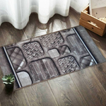 Коврик 50*100см Люксор Люкс Принт ворс 3мм, коричневый (ассорти)