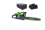 Цепная пила Greenworks GC82CS51k5, 82v, 51 см, в комплекте с АКБ 5 А·ч и ЗУ (аккумуляторная)