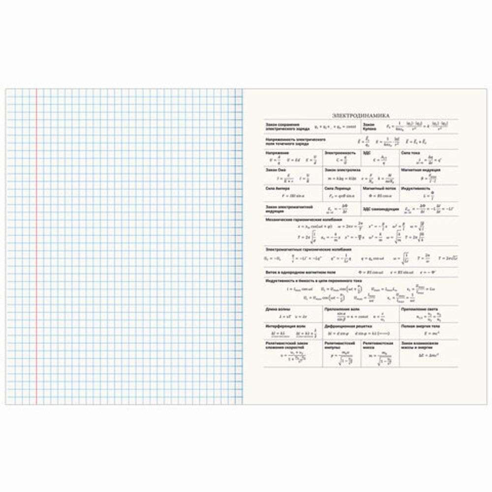 Тетрадь предметная "SHADE" 48 л., глянцевый лак, ФИЗИКА, клетка, BRAUBERG, 404271