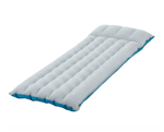 Мaтрас нaдувной Intex 67997 Camping Mat 184х67х17 см / Кoврик нaдувной Интeкс туристический велюровый в палатку для кемпинга и туризма