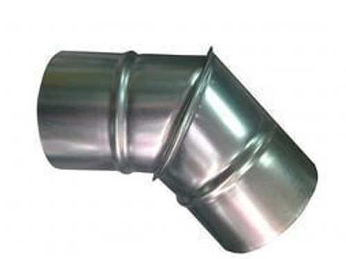 Отвод (угол) 45 градусов D 250 оцинкованная сталь