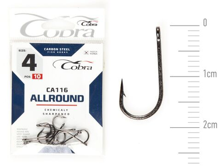 Крючки Cobra Allround CRYSTAL сер. CA116 разм. 004 10шт.