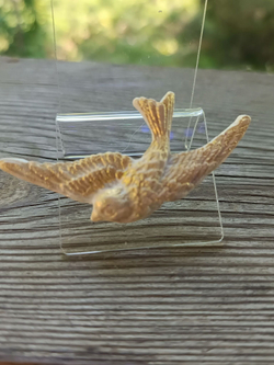 Брошь Спящий котенок черный авторская из полимерной глины ручной работы