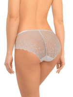 Кружевные трусики-слипы с плотной передней деталью (Размер: S) (Цвет: черный)