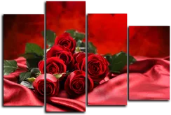Модульная картина "Кровавые розы"