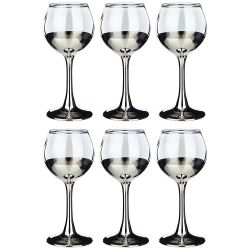 НАБОР РЮМОК ИЗ 6 ШТ "ЧЕРНОЕ МОРЕ ДЕМИ СЕРЕБРО" 65 МЛ