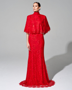 Укороченный кейп "Гранатовый браслет"