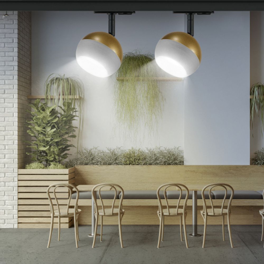 Трековый светильник однофазный ЭРА TR46 - GX53 MG под лампу GX53 матовое золото | Однофазные светильники под лампу