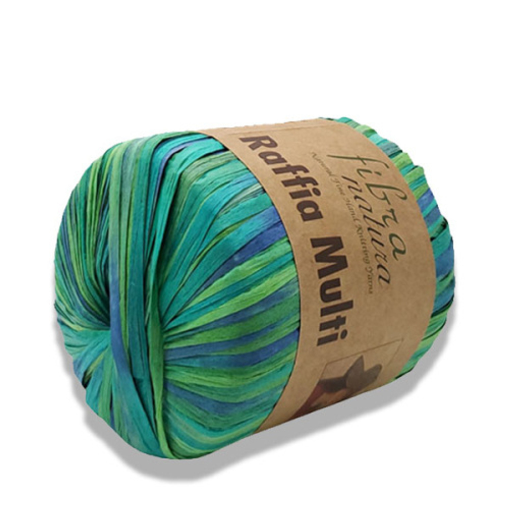 Пряжа Raffia Multi 35г, 90м, 100% целлюлоза (цена за 1шт)