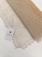 Оренбургский пуховый палантин А14060-31 светло-бежевый