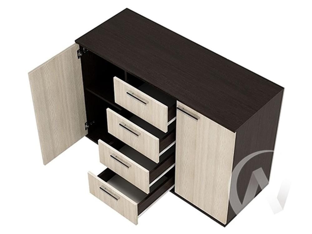 Комод Стандарт-2 NEW (венге/лоредо)