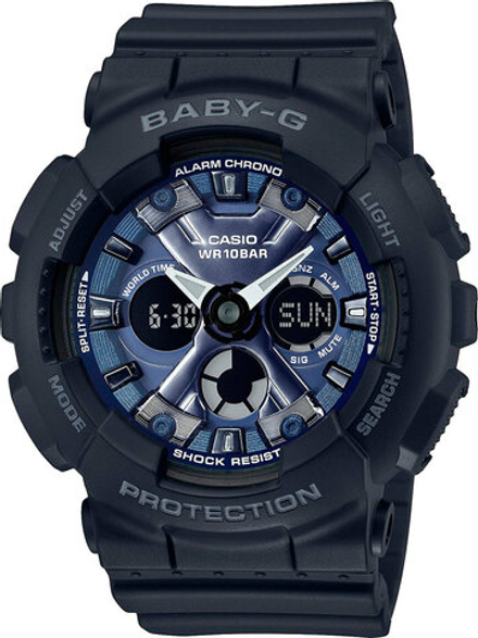 Японские наручные часы Casio Baby-G BA-130-1A2ER с хронографом