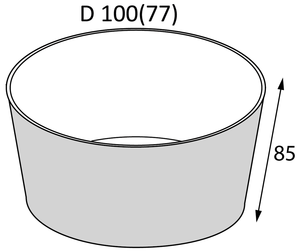 Контейнер круглый OSQ Round Bowl 400мл, 450шт/кор