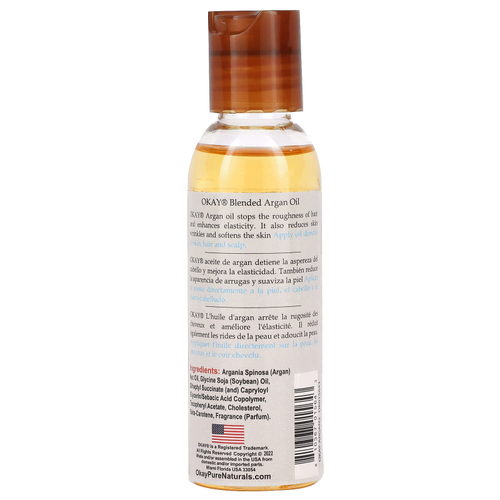 Okay Pure Naturals, Смешанное аргановое масло, 59 мл (2 жидк. унц.)