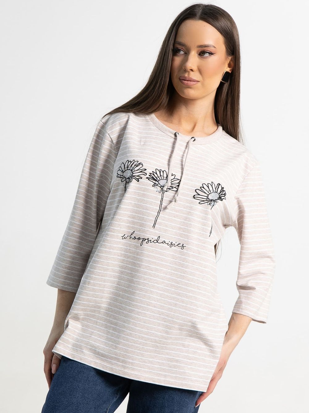 Блуза Сияющий набросок (бежевая) Б15286-18М LT Collection