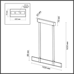 Подвесной светодиодный светильник Odeon Light Hightech Vincent 6629/25L