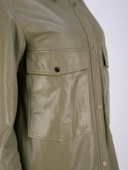 Плащ женский кожаный длинный Турция