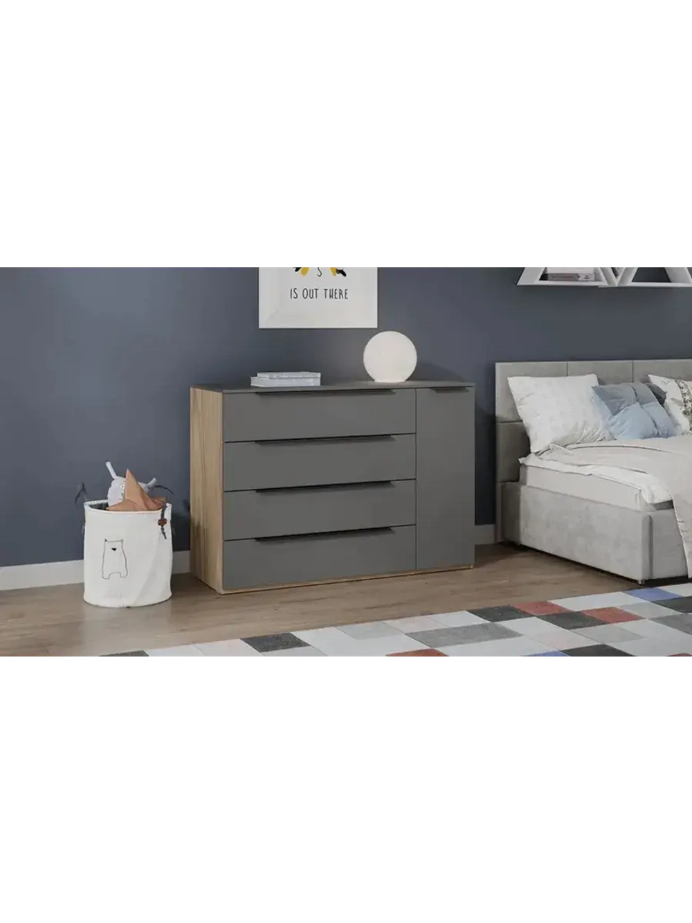 Комод для одежды Яблоня Беллуно 120х45х84 см