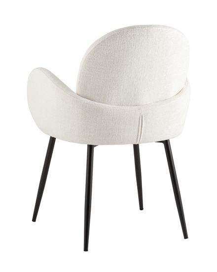 Стул обеденный Wave букле белый