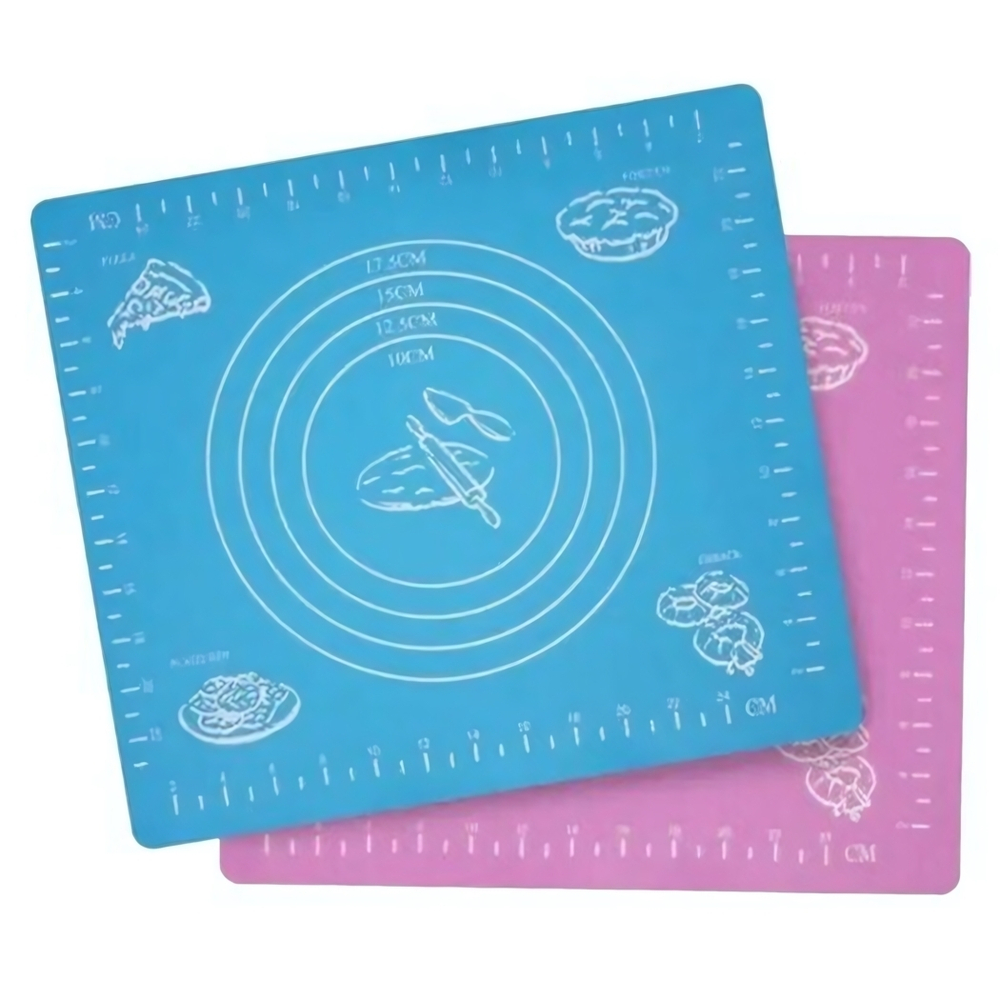 Коврик силиконовый для раскатки теста (29 х 26 см) цвет в ассортименте