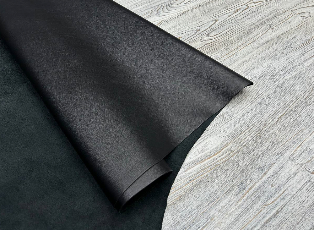 Nappa Misty Nero (0,9-1,1 мм), цв. Черный, натуральная кожа