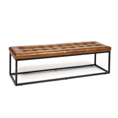 Банкетка Secret De Maison Montro ( mod. 4354) металл/кожа буйвола, 110*40*52