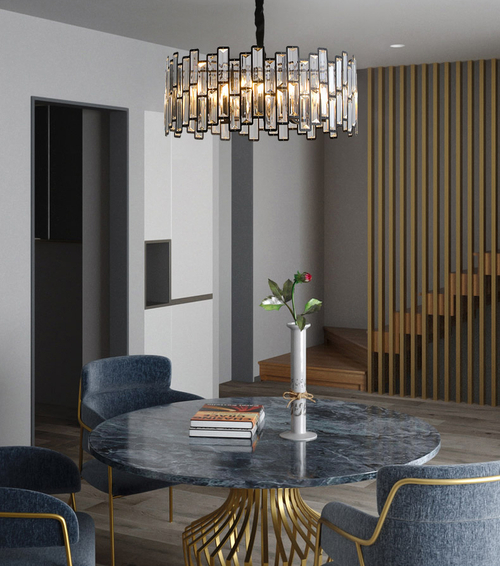 Люстра D8524P/S black/clear