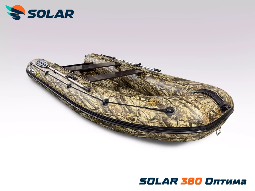 Лодка надувная моторная solar-380 к (оптима)