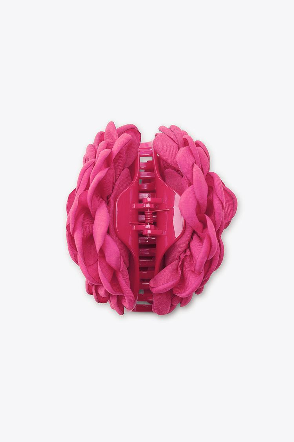 ZARA ЗАКОЛКА ДЛЯ ВОЛОС С ТКАНЕВЫМ ЦВЕТКОМ, ЦВЕТ ФУКСИИ