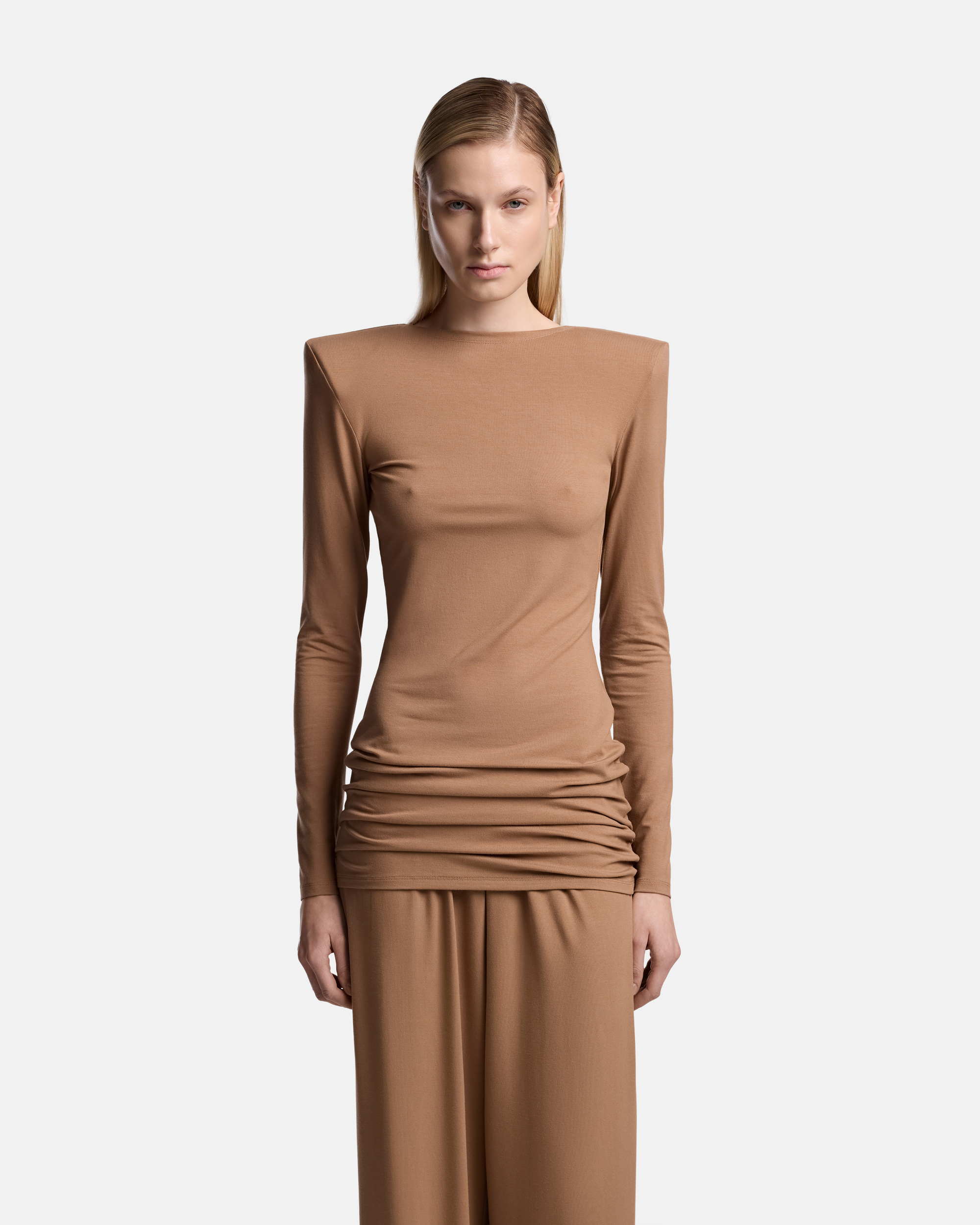 ПЛАТЬЕ-ЛОНГСЛИВ ИЗ ТРИКОТАЖА